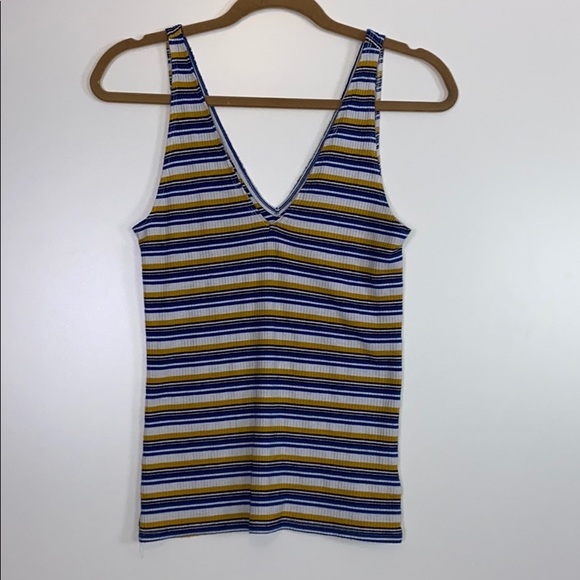 Express Tops - Express I 90's Striped Tank Size Medium